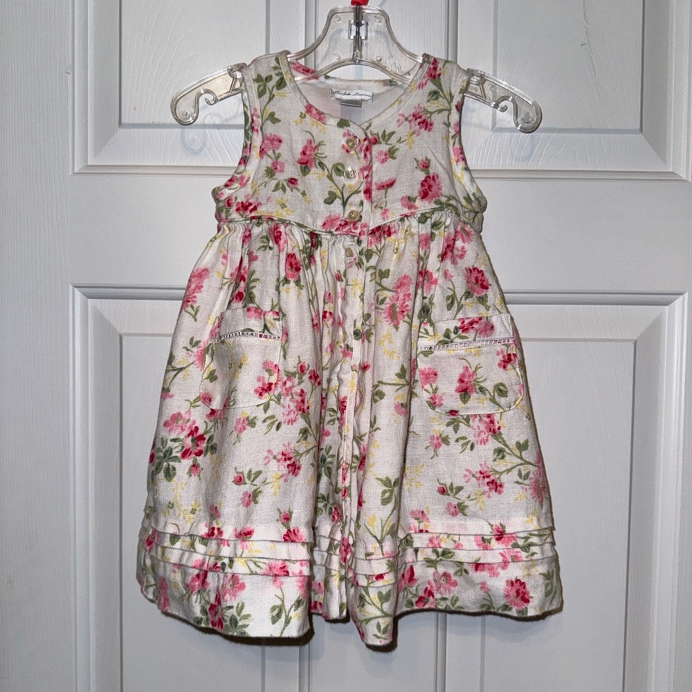 Ralph Lauren Button Up A-Line Sundress Size 12M